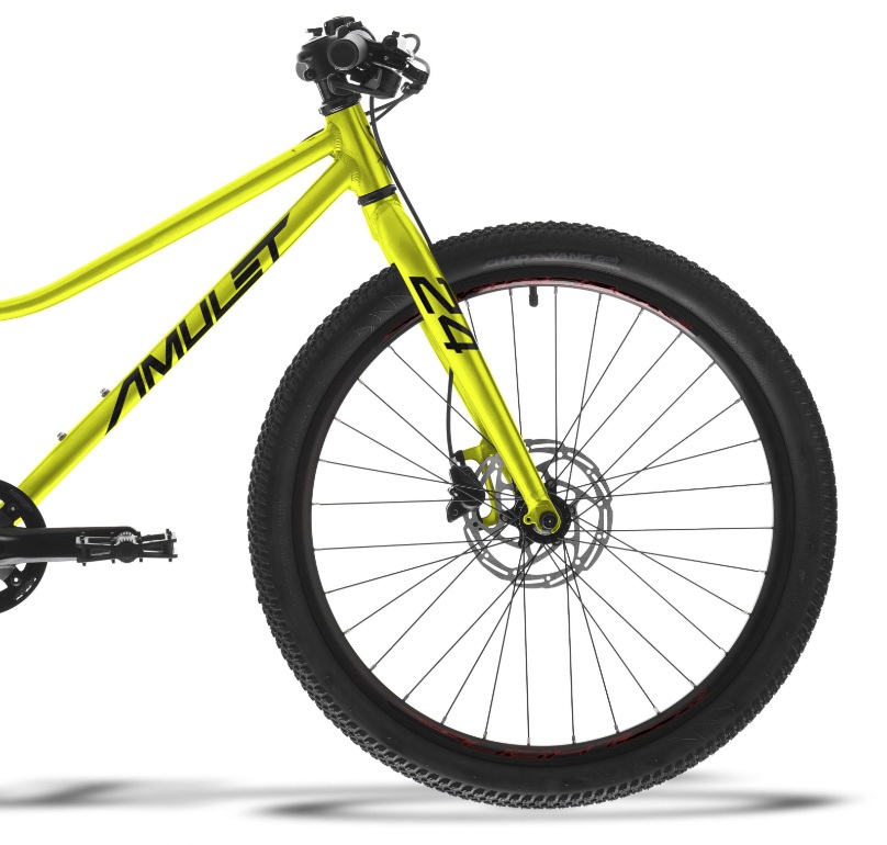 AMULET 24 Youngster Disc Yellow Pearl/Black 2026 AM262401 Dětské horské kolo AMULET 24 Youngster v perleťově žluté barvě