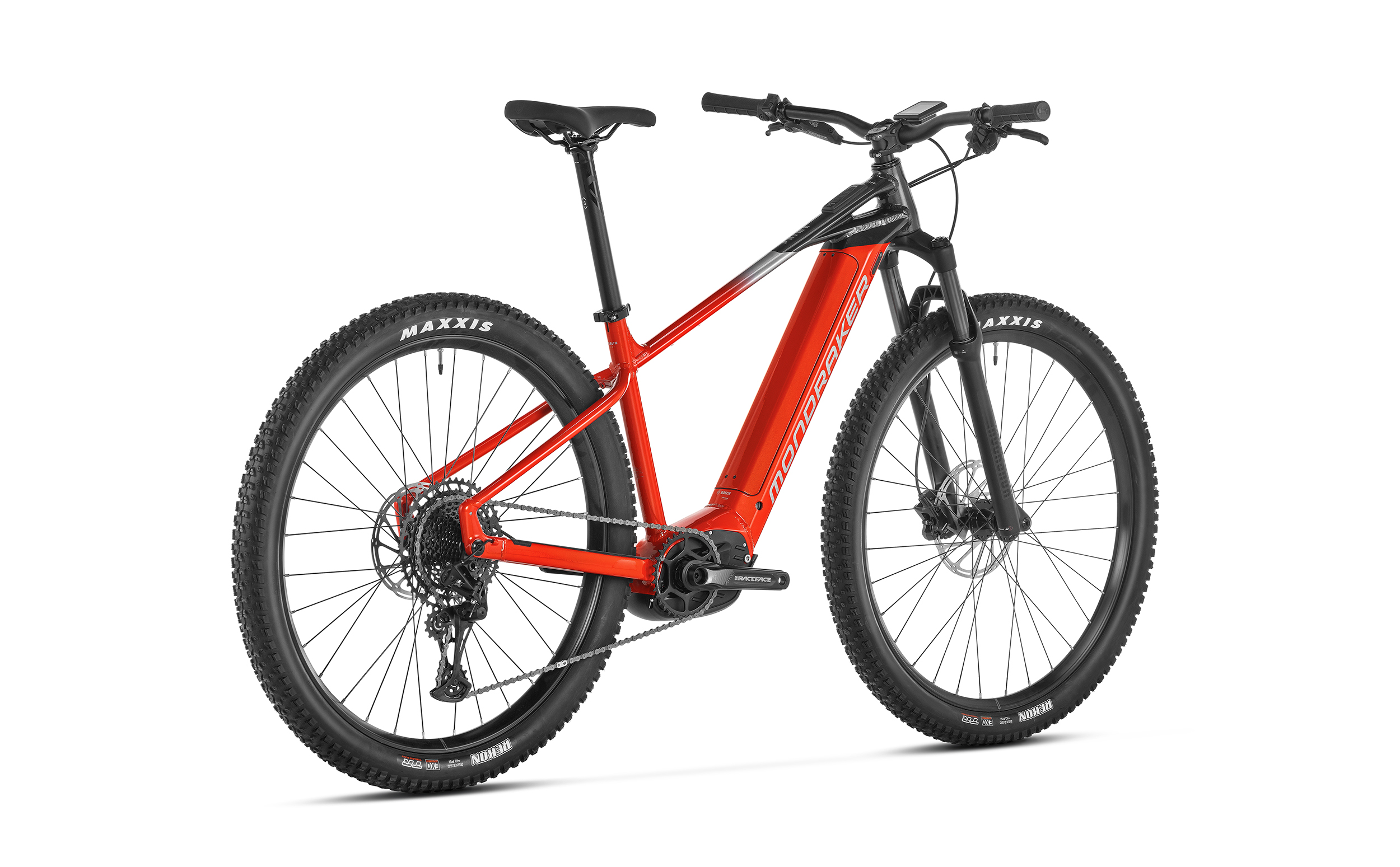 Hliníkové elektrokolo MONDRAKER Prime 29 v červeno-šedém provedení