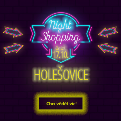 Noční nakupování v pražských Holešovicích