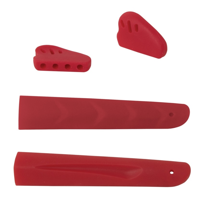 FORCE - nosníky a gumičky nožiček MAX samostatné, červené