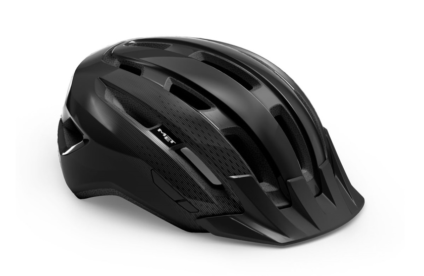 MET - helma Downtown MIPS černá lesklá