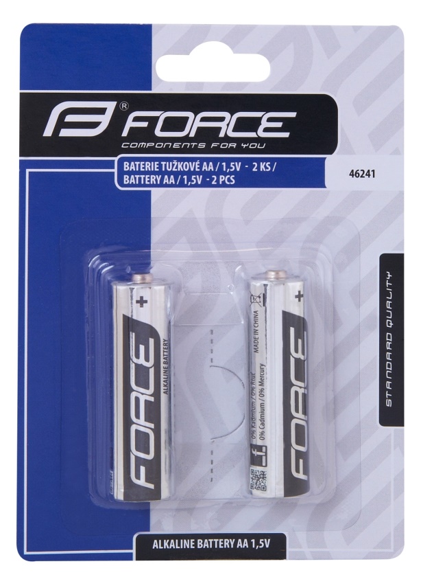 FORCE - baterie tužkové AA / 1,5V 1 x 2 ks