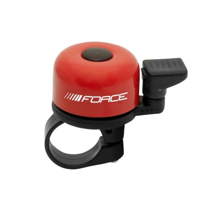 FORCE - zvonek Mini, Fe/plast, 22.2mm, paličkový, červený FORCE - zvonek Mini, Fe/plast, 22.2mm, paličkový, červený