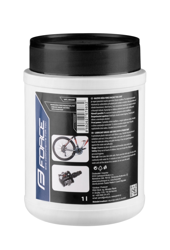 FORCE - mazivo-dóza mazací tuk litný, žlutý,1000g=1l