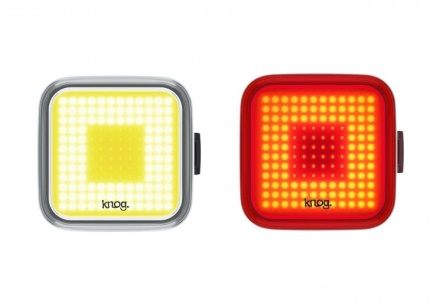 KNOG - set přední a zadní blikačka Twinpack Square černá