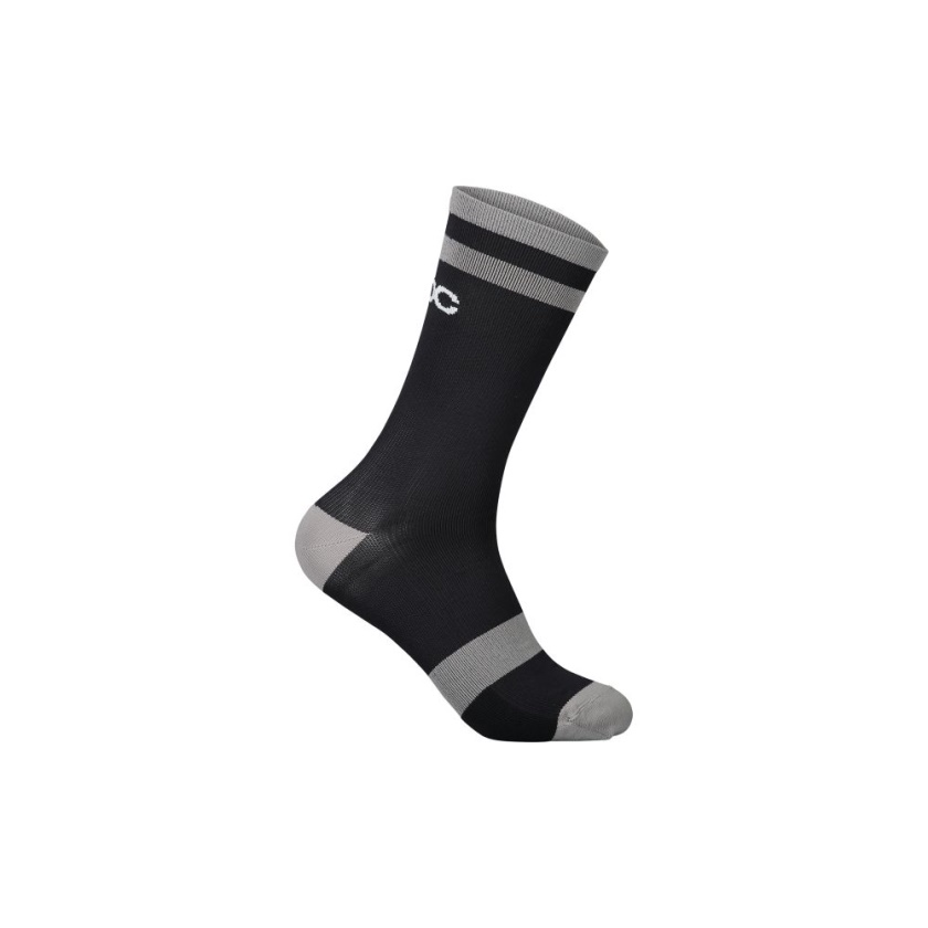 POC - ponožky Lure MTB Sock Long Uranium Black/Granite Grey