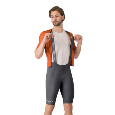 CASTELLI - kraťasy s laclem Espresso 2 šedá (1)