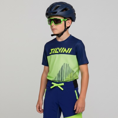 SILVINI - dětské kraťasy Acri modrá/fluo (2)