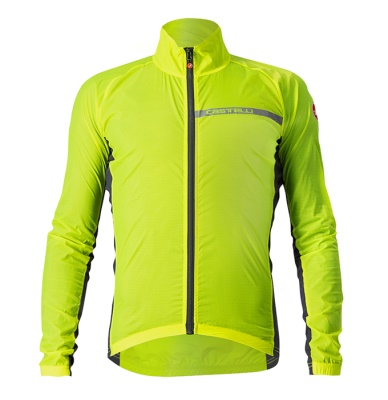CASTELLI - bunda Squadra Stretch fluo/tmavě šedá