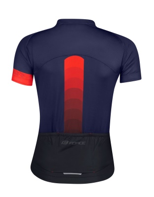 FORCE - dámský dres F Ascent kr. rukáv modro-červený (1)