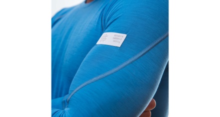 SENSOR - pánské triko dl.rukáv MERINO ACTIVE modrá (1)