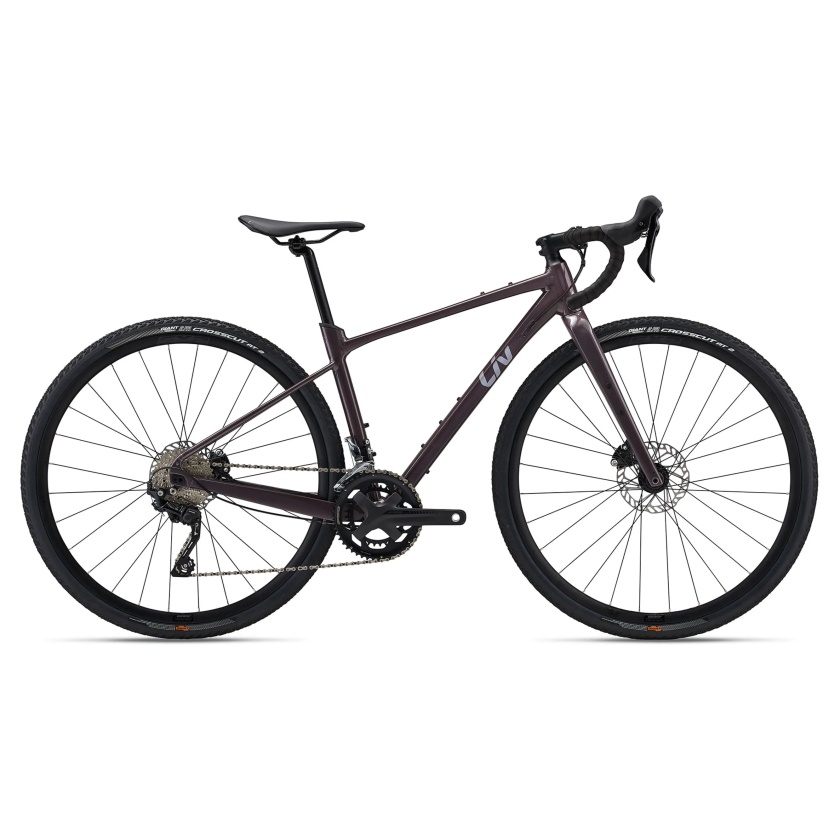 LIV - dámské gravel kolo Devote 1 Charcoal Plum