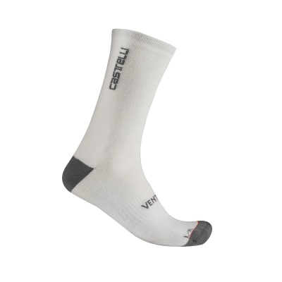 CASTELLI - zimní ponožky Venti Soft Merino bílá