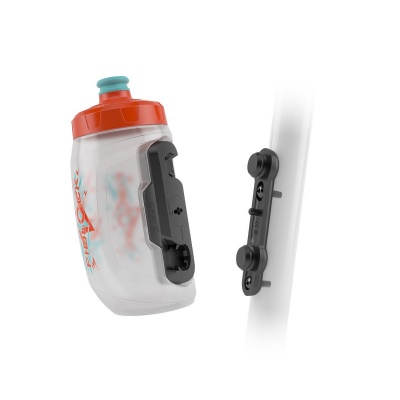 FIDLOCK - dětský set láhve s držákem Bottle Twist oranžová/modrá 450 ml
