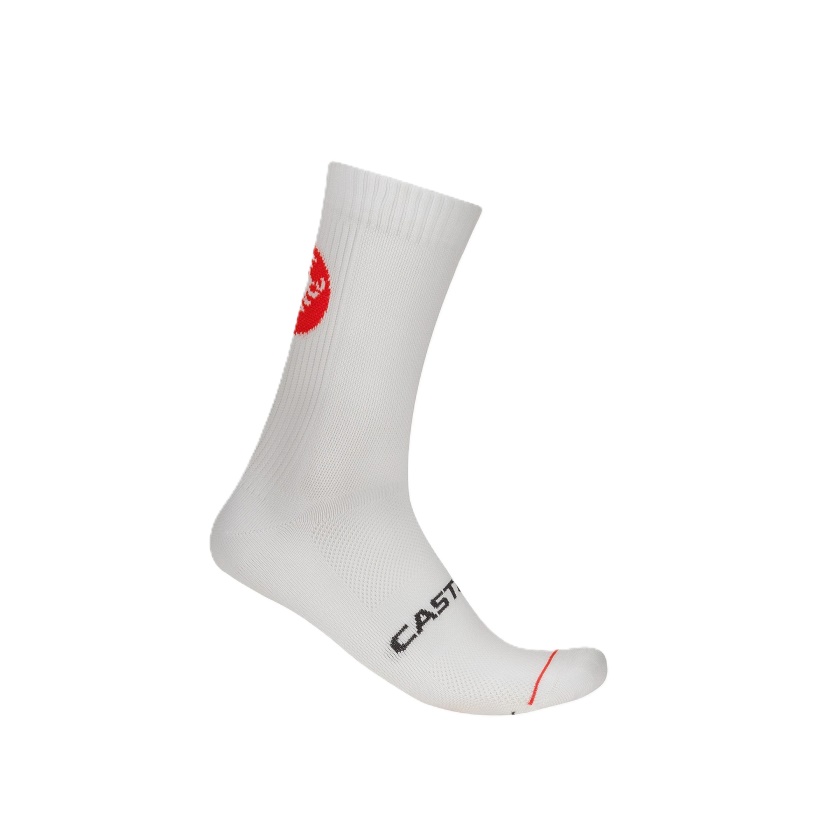 CASTELLI - ponožky Entrata 18 bílá
