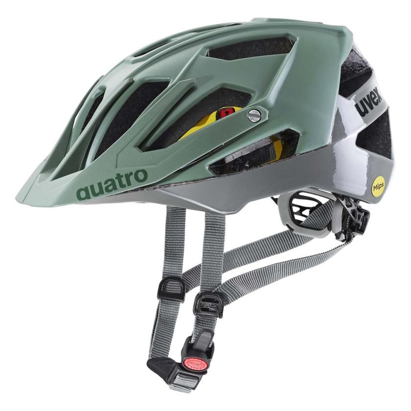 UVEX - helma QUATRO CC MIPS moss green/rhino 56-61 cm