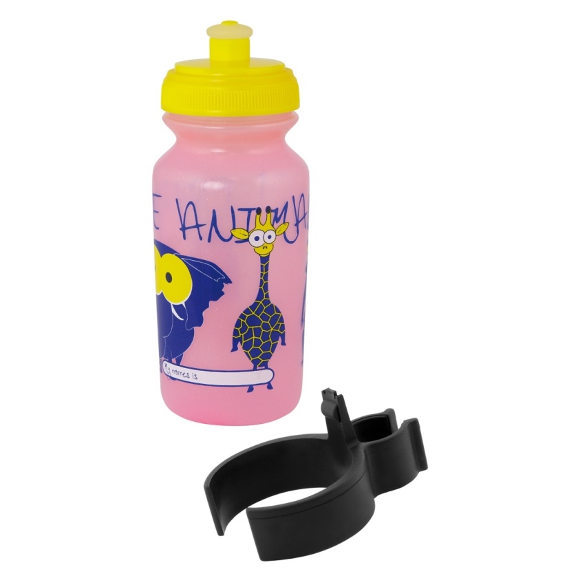 FORCE - láhev dětská  ZOO s držákem 0,3 l, růžová