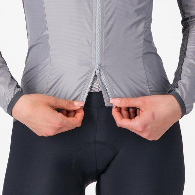 CASTELLI - dámská bunda Aria Shell 2 světle šedá (4)