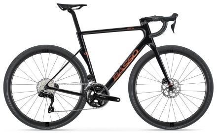 BASSO - silniční kolo Venta R Shimano 105 DI2 Microtech RE38 Magma black 2026