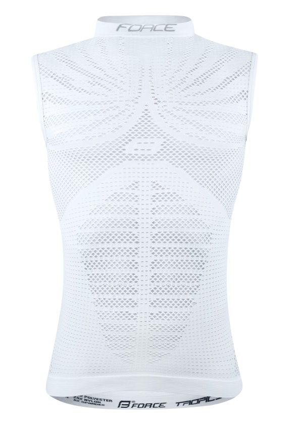 FORCE - triko TROPIC bez rukávů,bílé 2XL-3XL