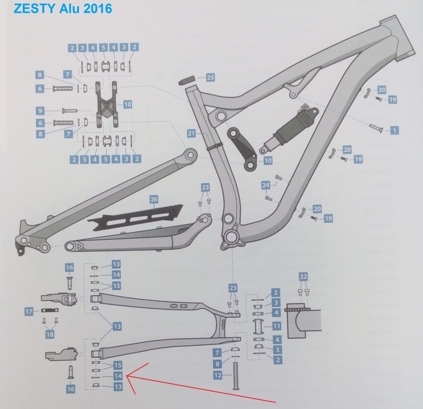 Lock ring LAPIERRE ZESTY/SPICY ALU -14- Uni , 2016