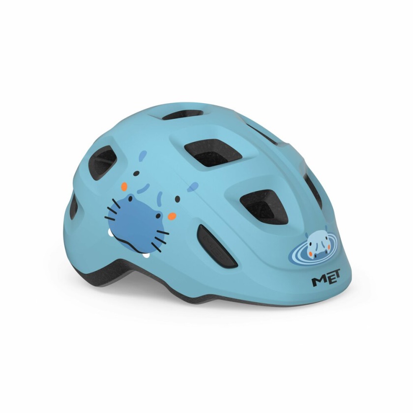 MET - dětská helma Hooray modrá hroch matná