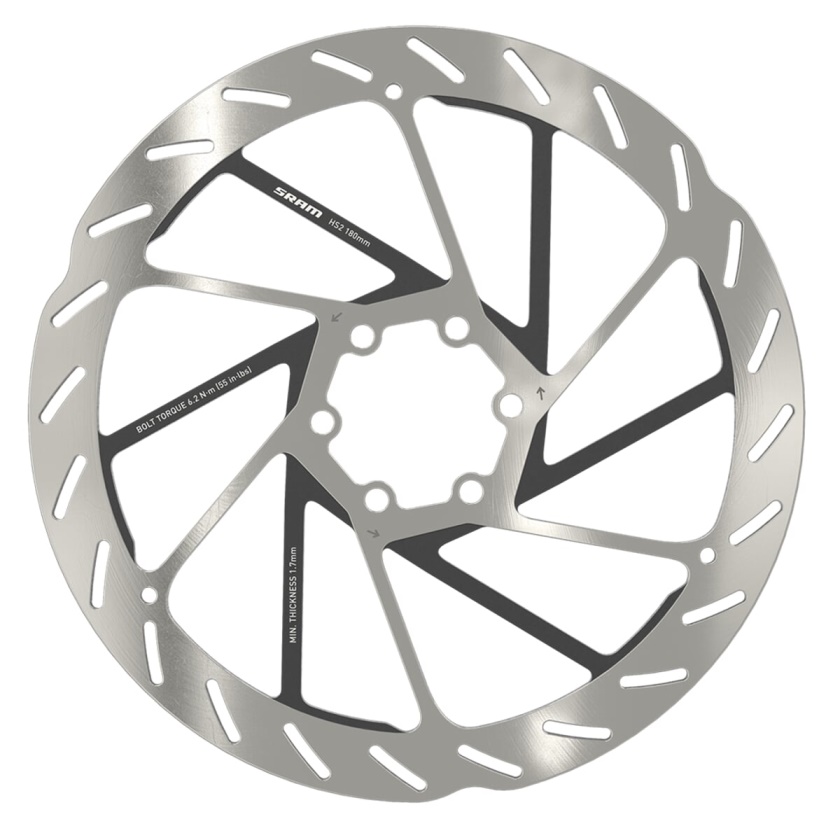 SRAM - brzdový kotouč HS2 180mm uchycení na 6 šroubů