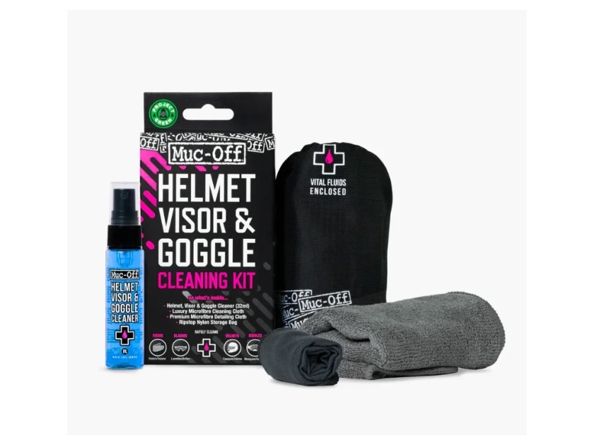 MUC-OFF - sada na čištění hledí, plexi a brýlí Visor, Lens & Google Cleaning Kit V2