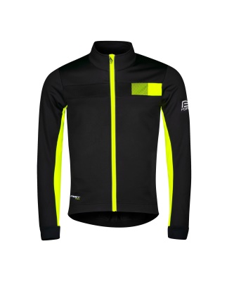 FORCE - dětská bunda Frost Kid softshell černá/fluo