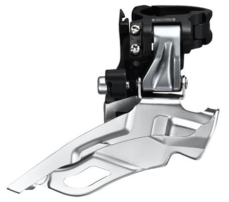 SHIMANO - přesmykač Altus FD-2000 pro 3x9 rychlostí - objímka 34,9 mm (s adaptéry 31,8 a 28,6 mm)