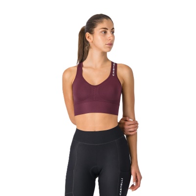 CASTELLI - dámský Crop Top Comfort Travel vínová