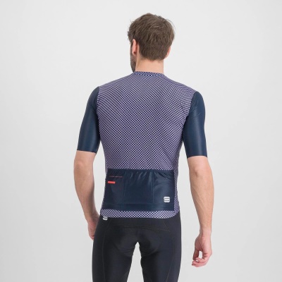 SPORTFUL - dres Checkmate jersey, galaxy blue chalck violet (1)