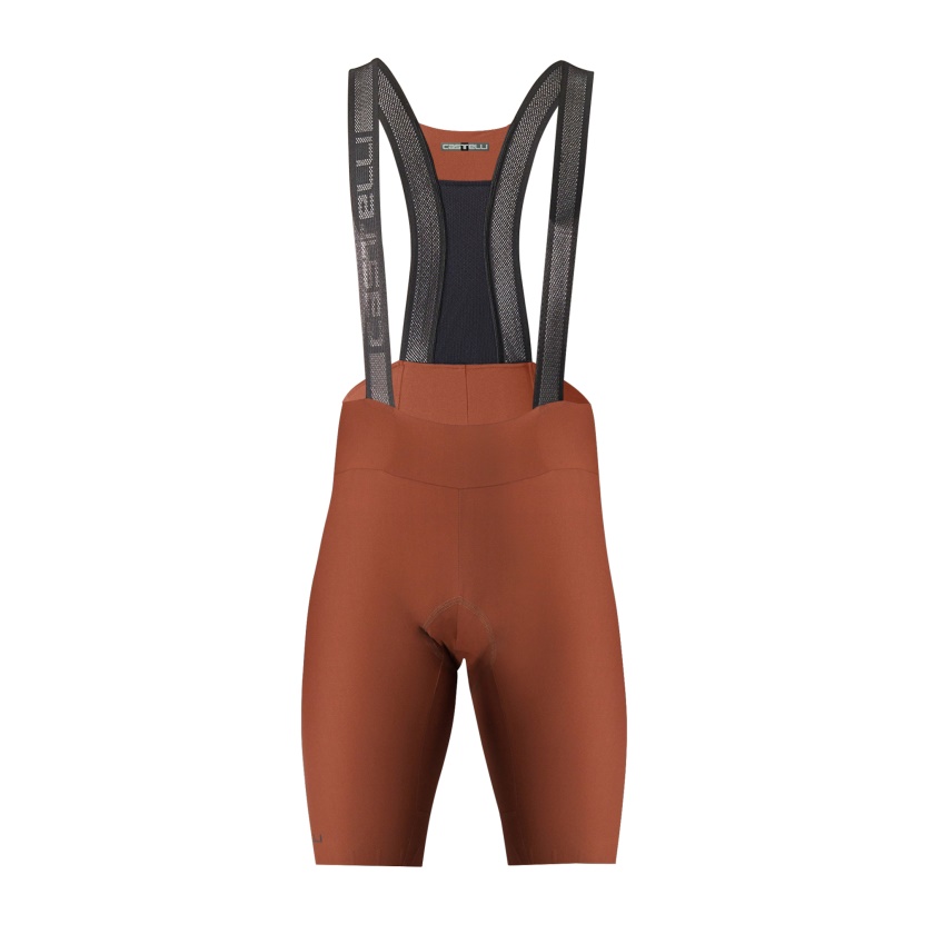 CASTELLI - kraťasy s laclem Espresso hnědá