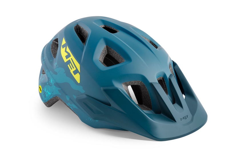 MET - dětská helma ELDAR MIPS camo petrol modrá matná 52-57