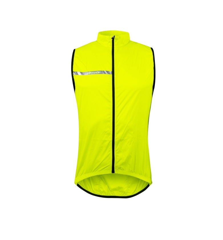 FORCE - dětská vesta WINDPRO KID neprofuk, fluo