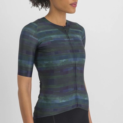 SPORTFUL - dámský dres Glitch w bomber jersey, multicolor black (2)