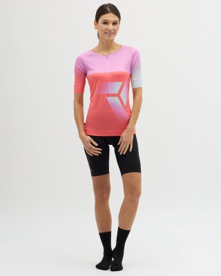 SILVINI - dámský dres Stabina červená/růžová (6)