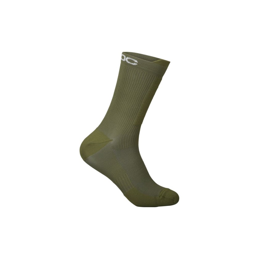 POC - ponožky Lithe MTB Sock Mid Epidote Green