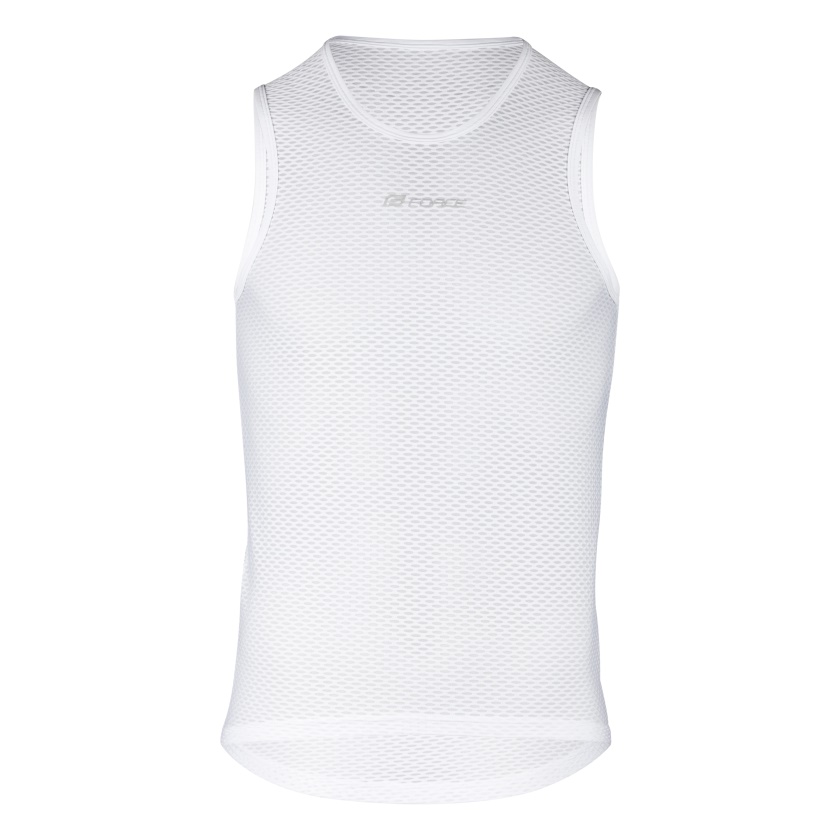 FORCE - funkční triko VENT bez rukávů, bílé M