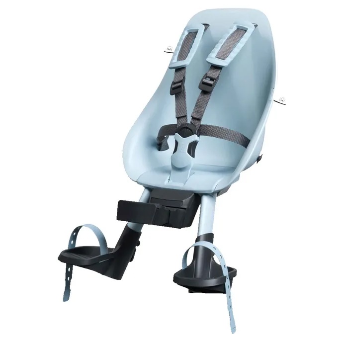 URBAN IKI - přední sedačka na kolo s upínacím adaptérem mentolová modrá