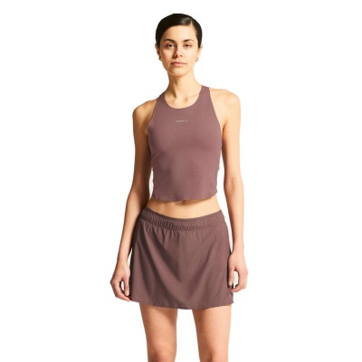 CRAFT - dámské tílko Hypervent Cropped Pocket Singlet W fialová (2)