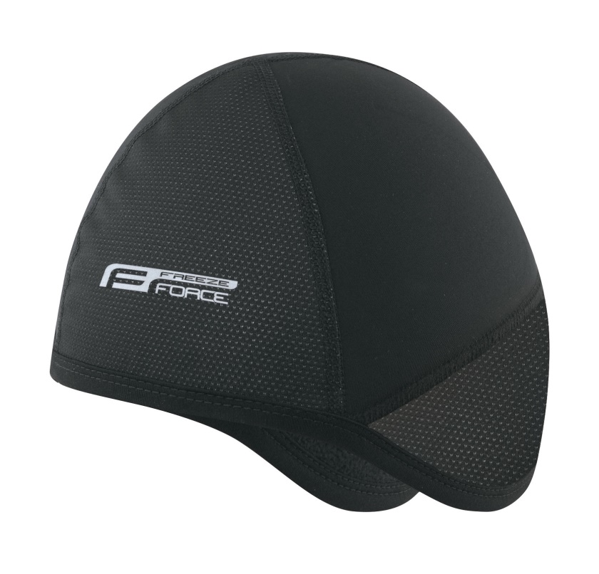 FORCE - čepice pod přilbu FREEZE zimní, černá