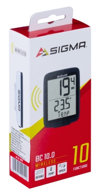 SIGMA - cyklo computer BC 10.0 ATS WL, černo-bílý (2)