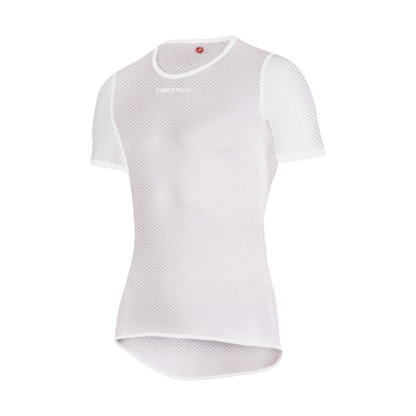 CASTELLI - funkční triko Pro Mesh 2.0 Short Sleeve bílá