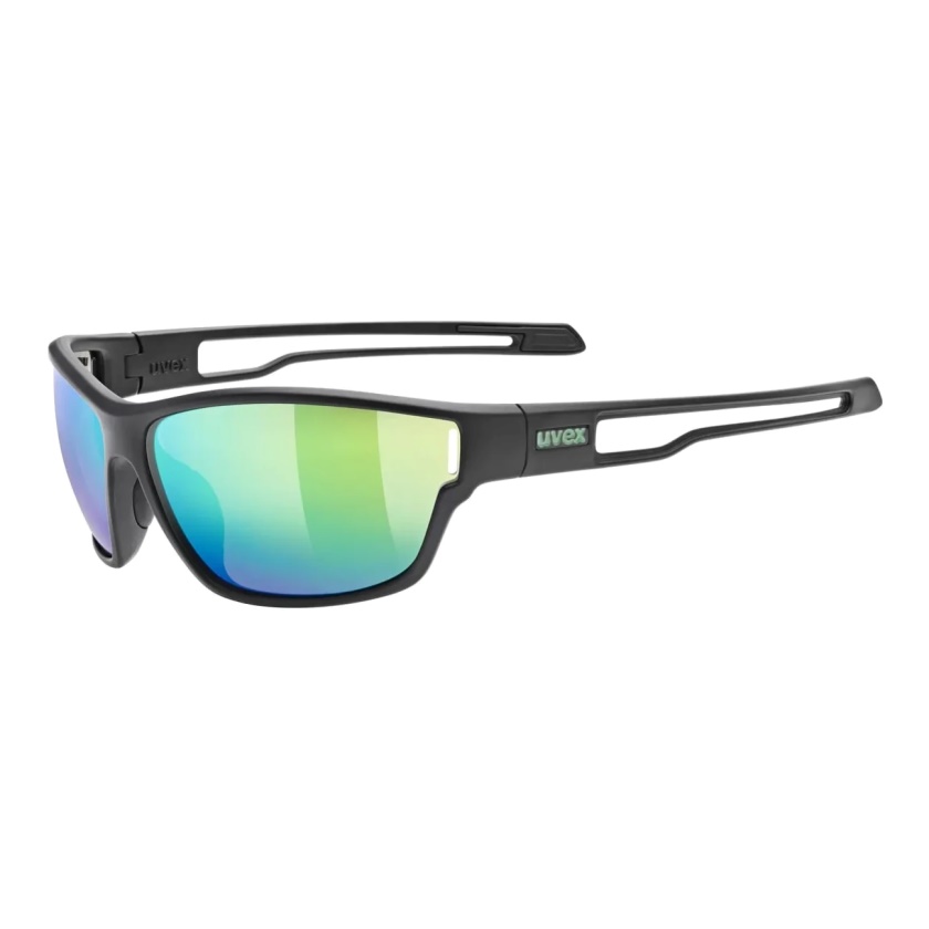 UVEX - brýle Sportstyle 806 Black Matt/Mirror Green
