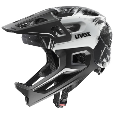 UVEX - dětská integrální helma React JR Fullface černá/bílá