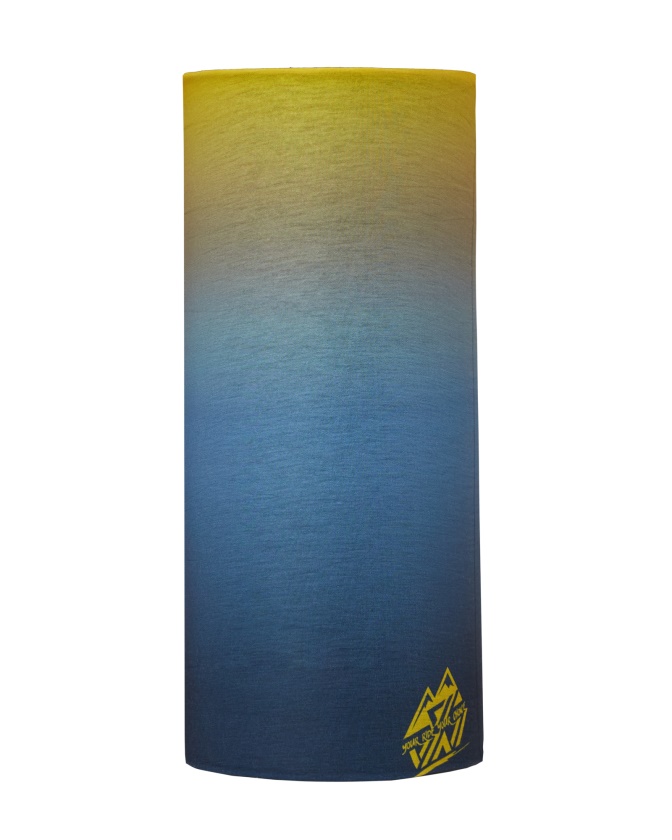 SILVINI - multifunkční šátek MOTIVO blue-yellow