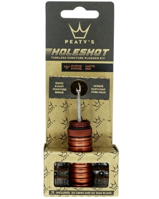 PEATYS - opravná sada Holeshot Tubeless Puncture Plugger Kit červená (1)