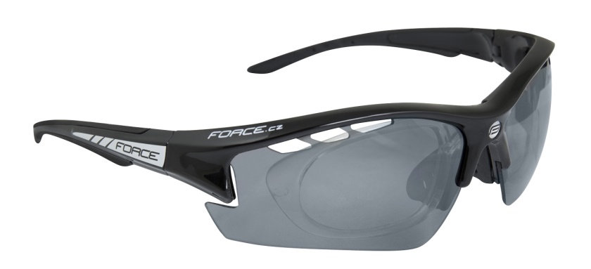 FORCE - brýle F RIDE PRO černá diop.klip,černá laser skla
