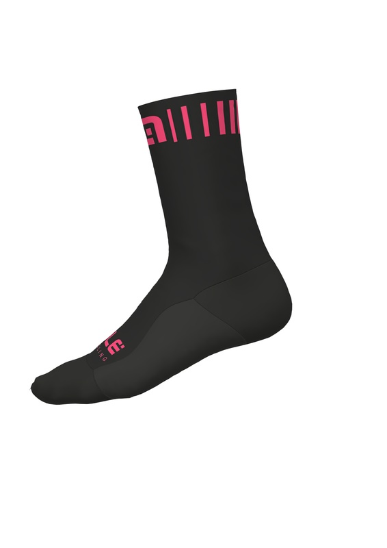 ALÉ - ponožky STRADA black-fluo pink